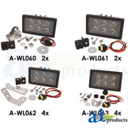 A & I PRODUCTS Light Kit, LED, 12 Lights 0" x0" x0" A-WL8000KT